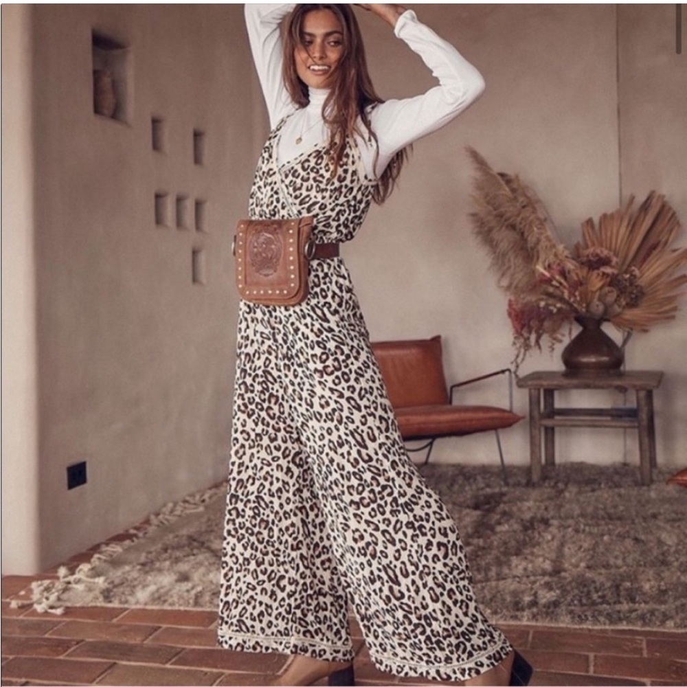 Spell & The Gypsy Bodhi Leopard Print Jumpsuit - Picture 5 of 15